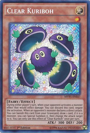 Clear Kuriboh [MVP1-ENS47] Secret Rare