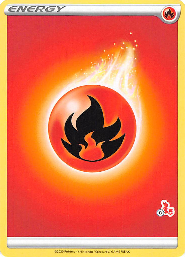 Fire Energy (Cinderace Stamp #8) [Battle Academy 2022]