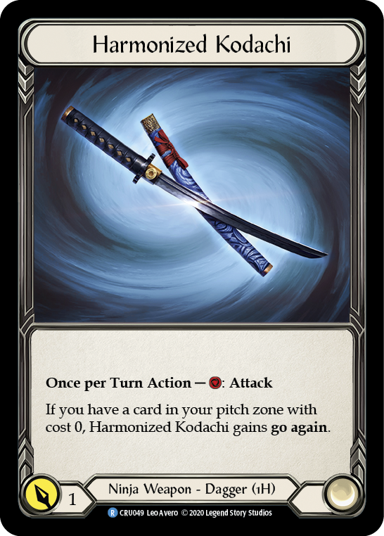 Harmonized Kodachi [CRU049] (Crucible of War)  1st Edition Cold Foil