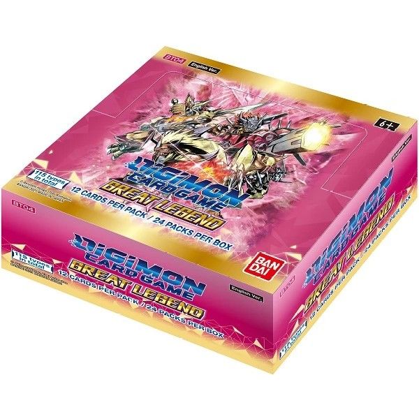 Digimon Card Game Series 04 Great Legend BT04 Booster Display