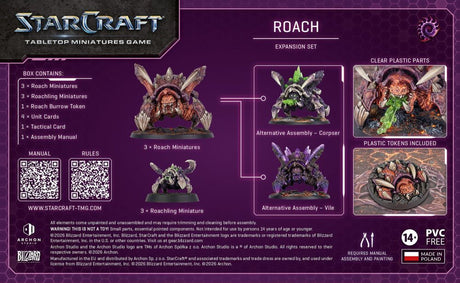 Starcraft Miniatures Game: Zerg - Roach - Expansion Set
