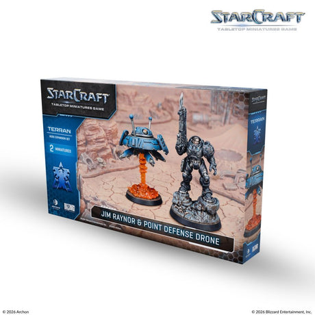 Starcraft Miniatures Game: Terran - Jim Raynor (Raynor's Raiders) - Hero Expansion Set