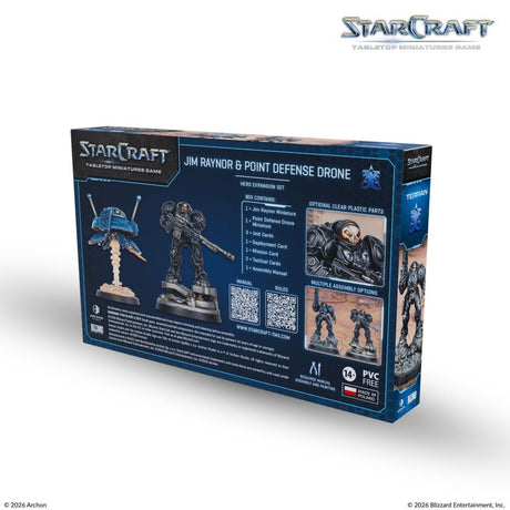Starcraft Miniatures Game: Terran - Jim Raynor (Raynor's Raiders) - Hero Expansion Set