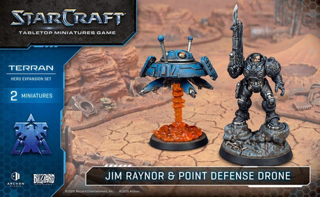 Starcraft Miniatures Game: Terran - Jim Raynor (Raynor's Raiders) - Hero Expansion Set