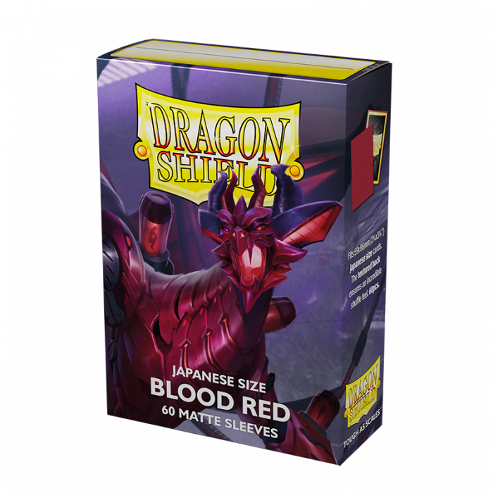 Dragon Shield Japanese Matte Blood Red Sleeves (60 pack)