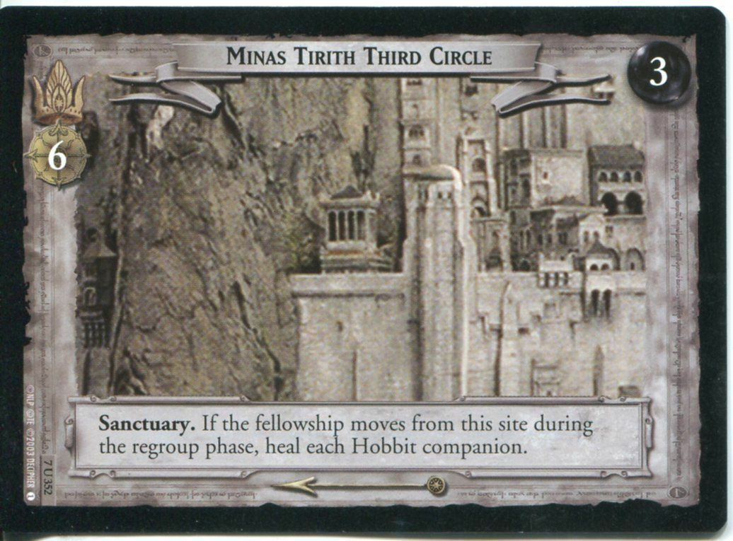 Minas Tirith Third Circle - LOTR CCG - 7U352