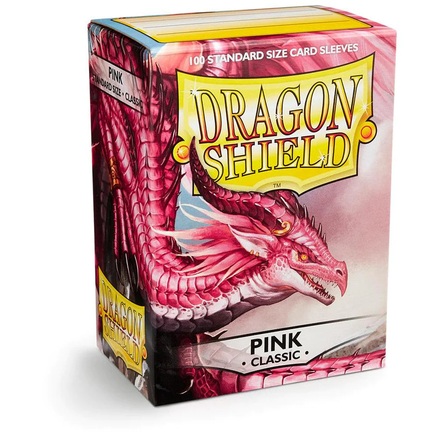 ドラゴン シールド クラシック ピンク スリーブ (100 パック)