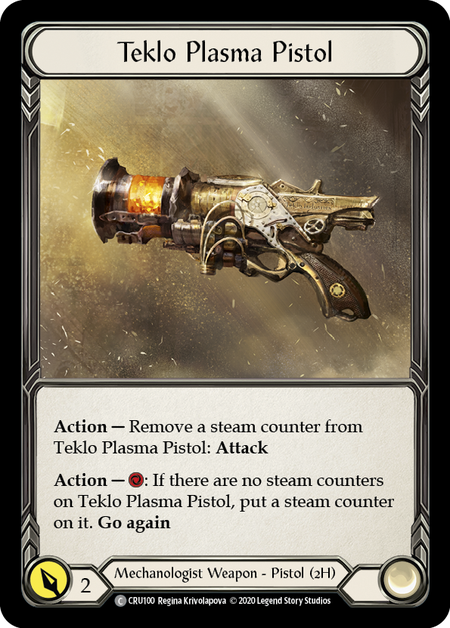Teklo Plasma Pistol | Common | Crucible of War Unlimited (Rainbow Foil)