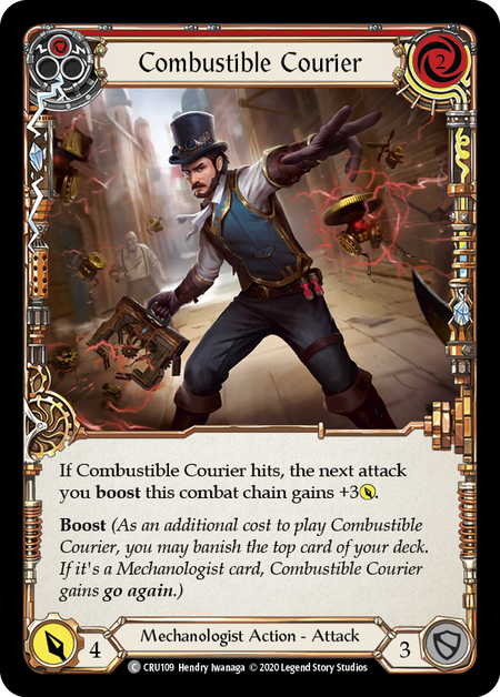 Combustible Courier - Red - Crucible of War Unlimited (Rainbow Foil)