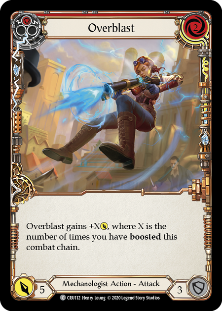 Overblast - Red - Crucible of War Unlimited (Rainbow Foil)