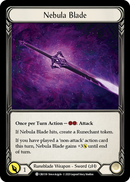 Nebula Blade - Common - Crucible of War Unlimited (Rainbow Foil)