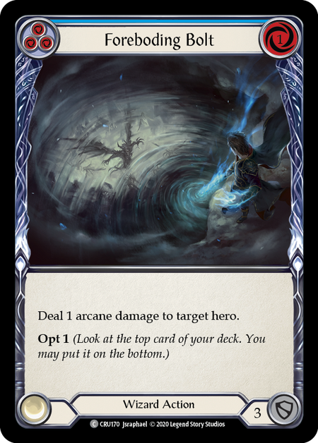 Foreboding Bolt | Blue | Crucible of War Unlimited (Rainbow Foil)