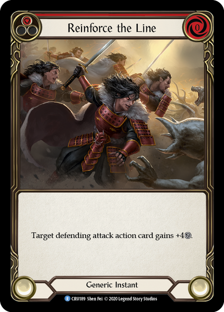 Reinforce the Line - Red - Crucible of War Unlimited (Rainbow Foil)
