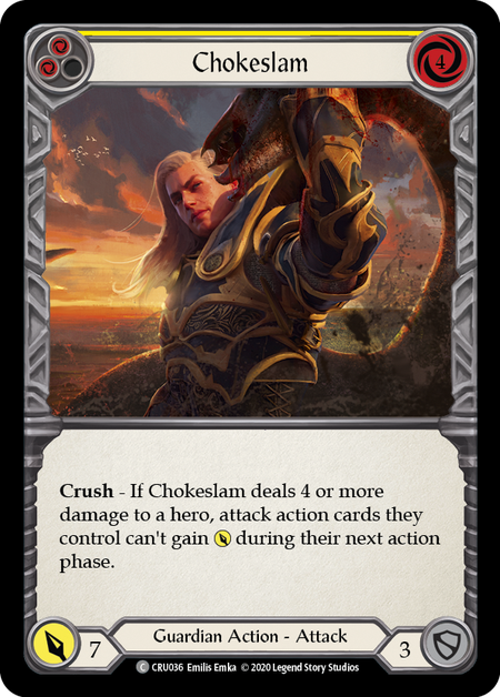 Chokeslam - Yellow - Crucible of War Unlimited