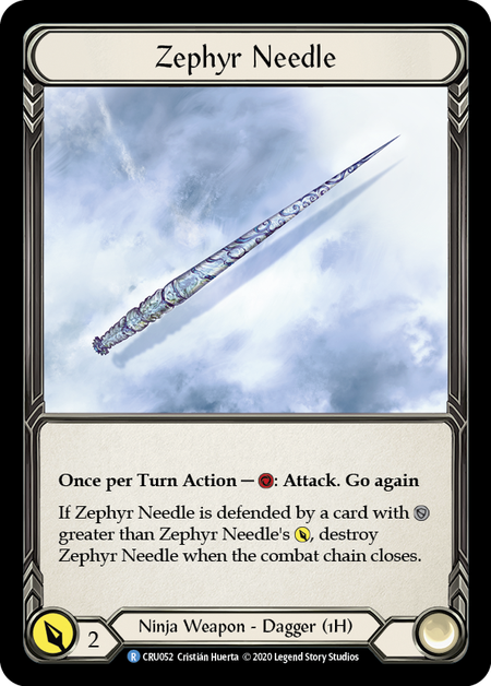 Zephyr Needle (Reverse) - Rare - Crucible of War Unlimited (Rainbow Foil)