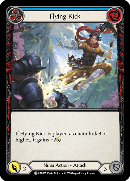 Flying Kick - Blue - Crucible of War Unlimited