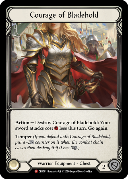 Keberanian Bladehold | Maha Agung | Crucible of War Unlimited (Rainbow Foil)