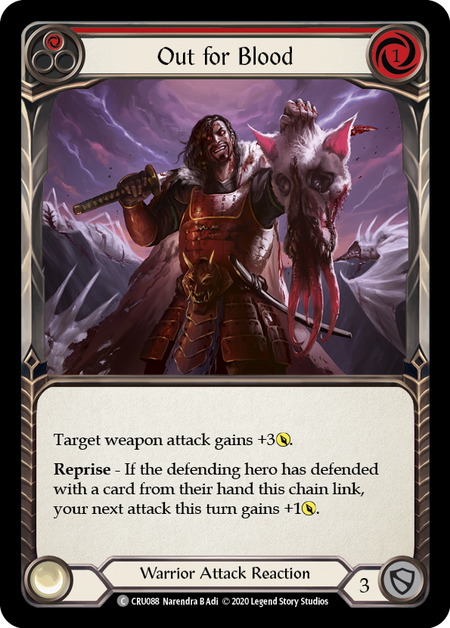 Out for Blood - Red - Crucible of War Unlimited (Rainbow Foil)