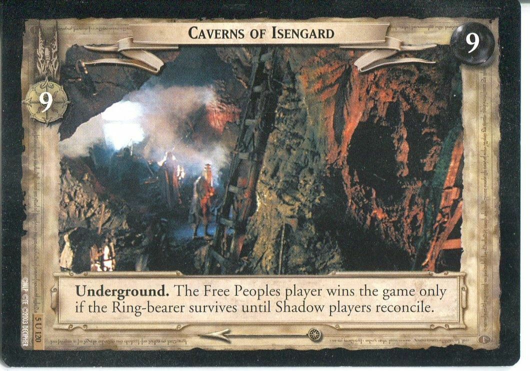 Caverns of Isengard - LOTR CCG - 5U120 (Lightly Played)