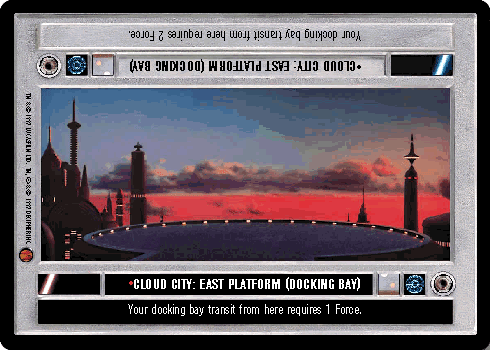 Cloud City: East Platform (Docking Bay) - SWCCG - Cloud City (Lightly Played)