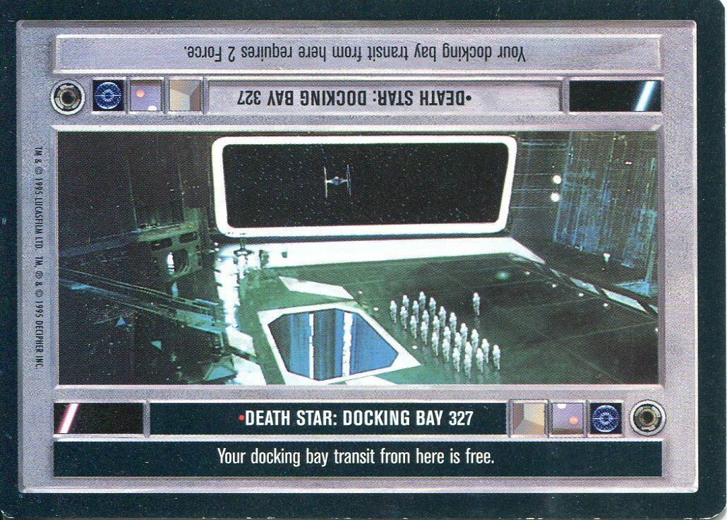 Death Star: Docking Bay 327 - SWCCG - Premiere (Lightly Played)
