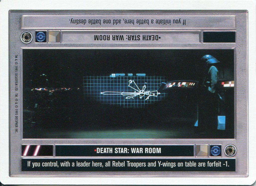 Death Star: War Room - SWCCG - Premiere (Lightly Played)