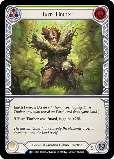 Turn Timber - Yellow - Tales of Aria 1st Edition (Rainbow Foil)