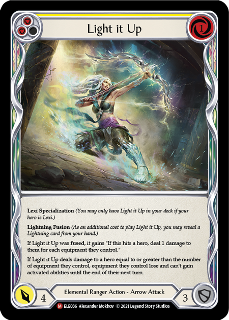 Light it Up - Majestic - Tales of Aria 1st Edition (Rainbow Foil)