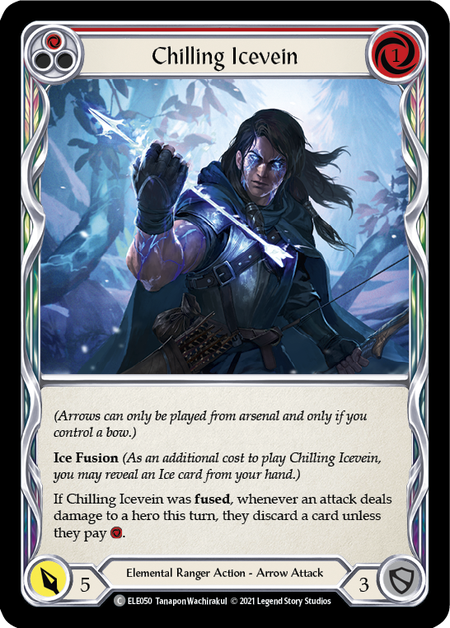 Chilling Icevein - Red - Tales of Aria 1st Edition (Rainbow Foil)