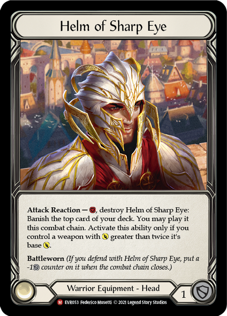 Helm of the Sharp Eye - Cold Foil - Everfest 1st Edition