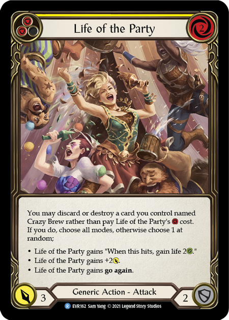Life of the Party - Yellow - Everfest 1st Edition (Rainbow Foil)
