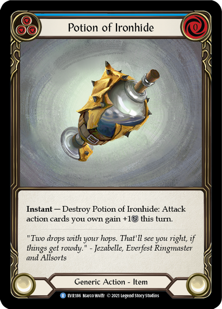 Potion of Ironhide - Blue - Everfest 1st Edition