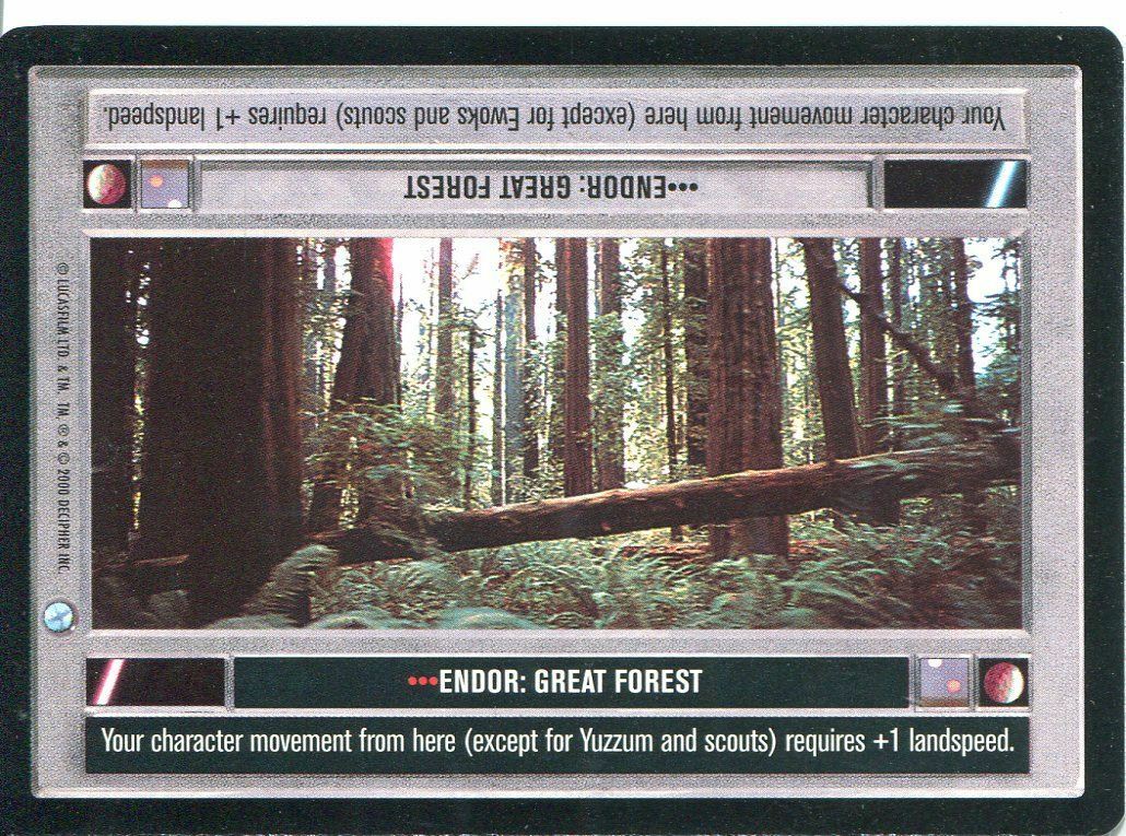 Endor: Great Forest (Dark) - SWCCG - Endor