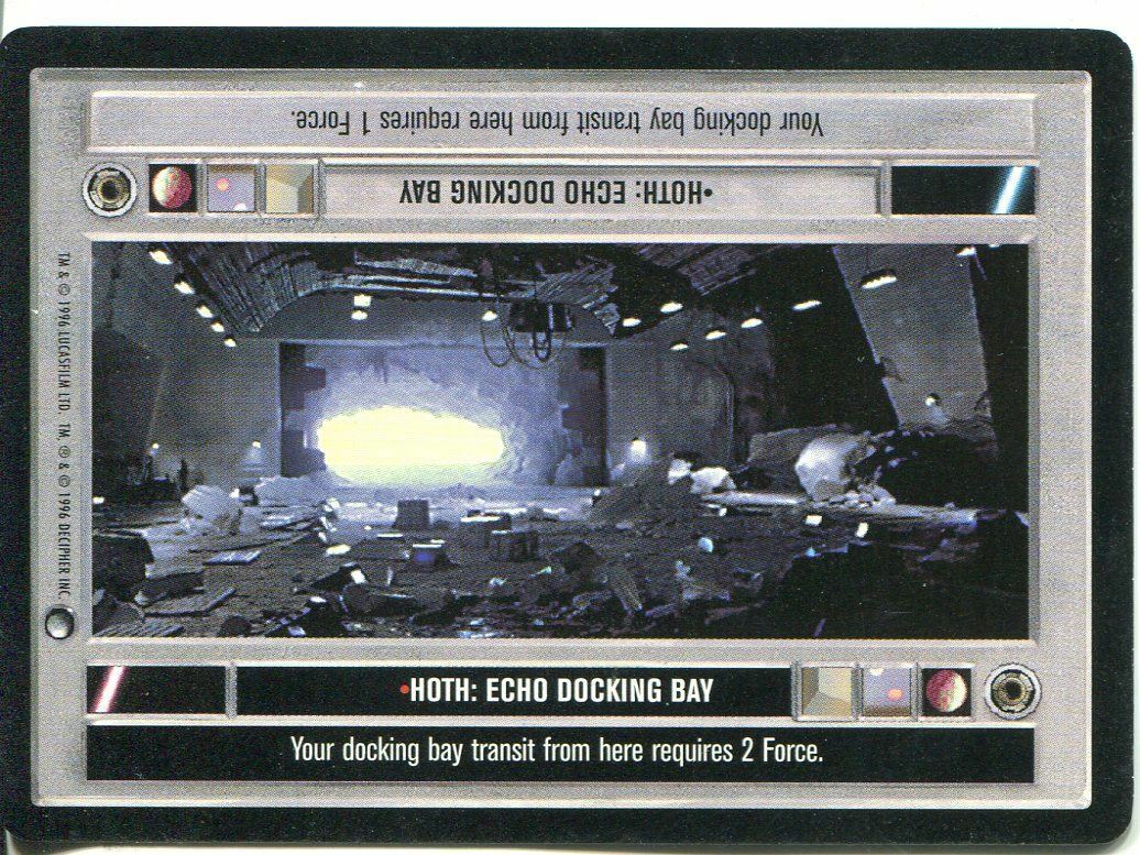 Hoth: Echo Docking Bay (Dark) - SWCCG - Hoth (Lightly Played)