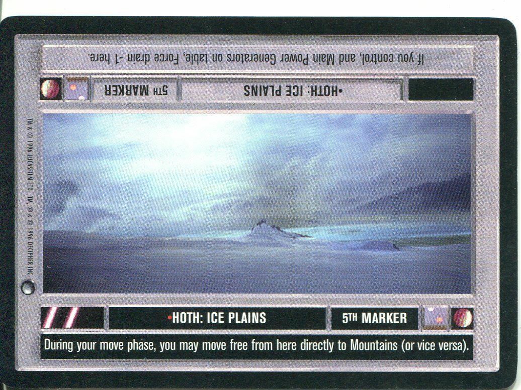 Hoth: Ice Plains - SWCCG - Hoth (Lightly Played)