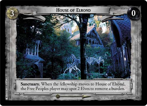 House of Elrond - LOTR CCG - 3U119 (Lightly Played)