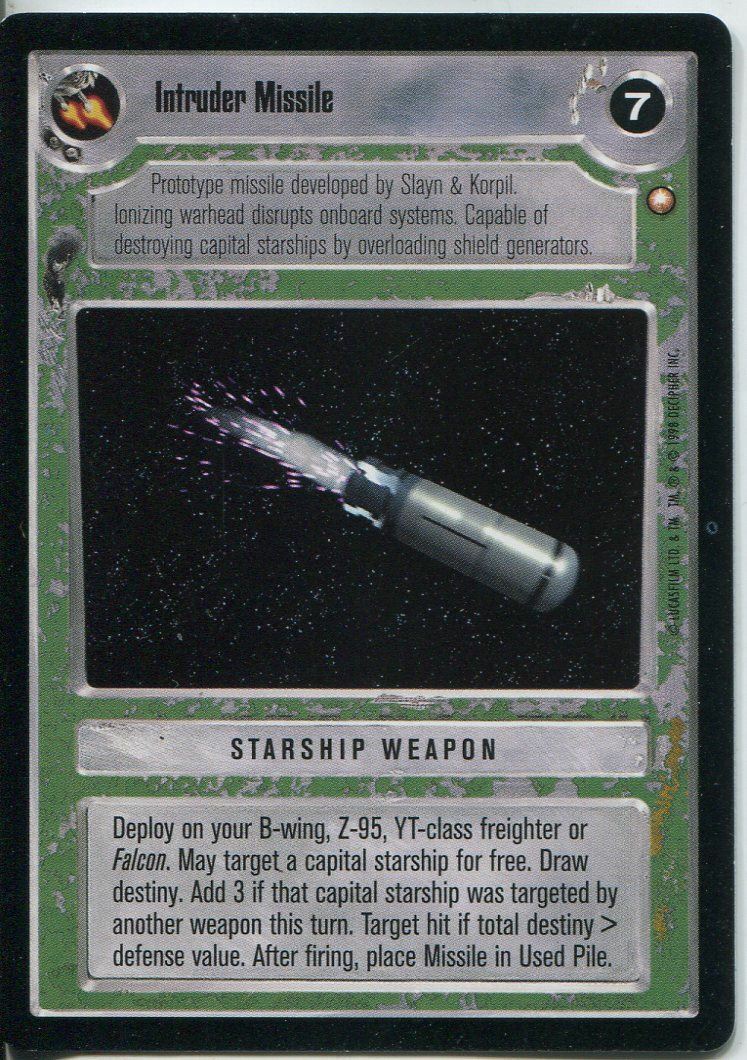 Intruder Missile (Light) - SWCCG - Special Edition