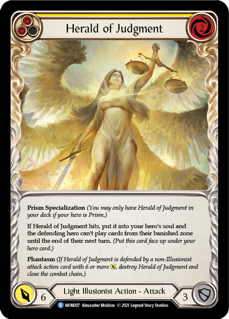Herald of Judgment - Yellow - Monarch 1st Edition