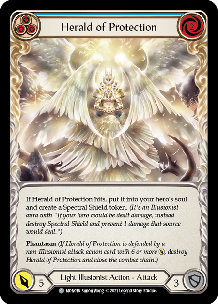 Herald of Protection - Blue - Monarch 1st Edition