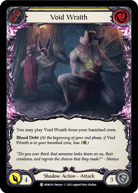 Void Wraith - Yellow - Monarch 1st Edition