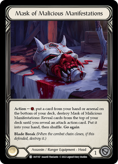 Mask of Malicious Manifestations - Common - Outsiders (Cold Foil)