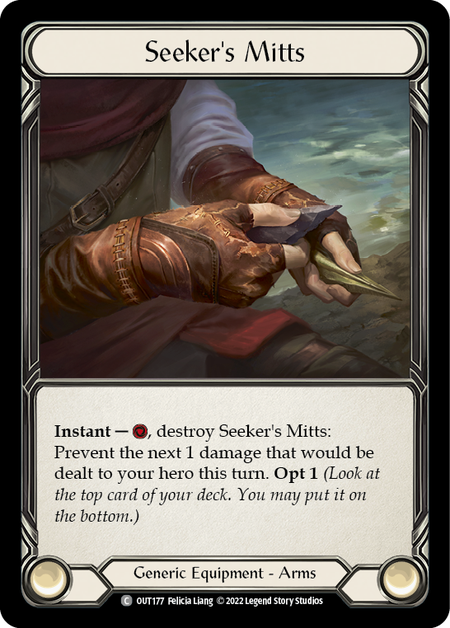 Seeker's Mitts - Common - Outsiders (Rainbow Foil)