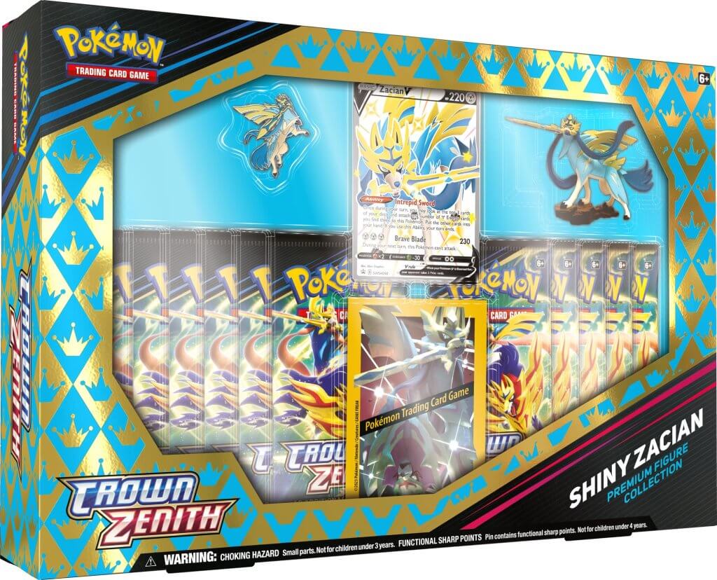 Pokémon TCG: Kotak Rajah Zacian Berkilat Crown Zenith