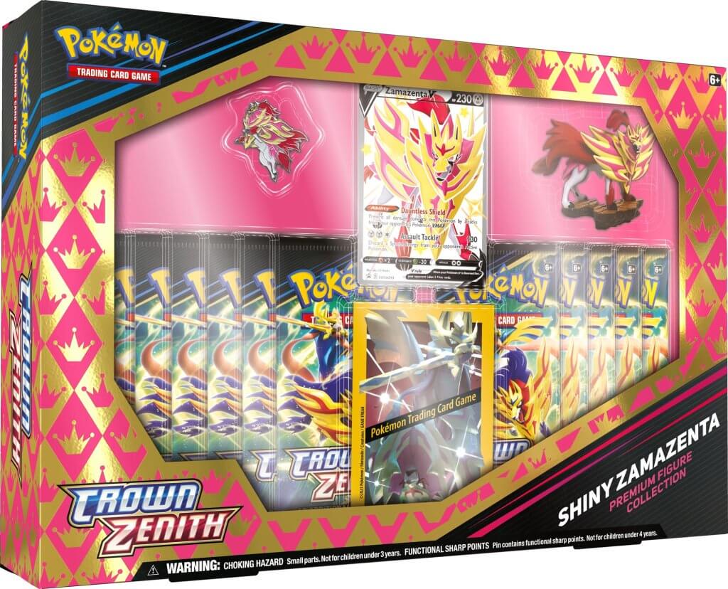 Pokémon TCG: Kotak Gambar Zamazenta Berkilat Crown Zenith