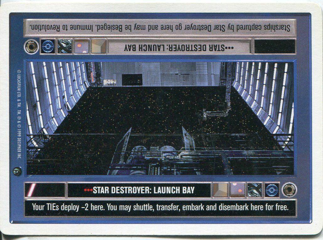 Star Destroyer: Launch Bay - SWCCG - Dagobah (Lightly Played)