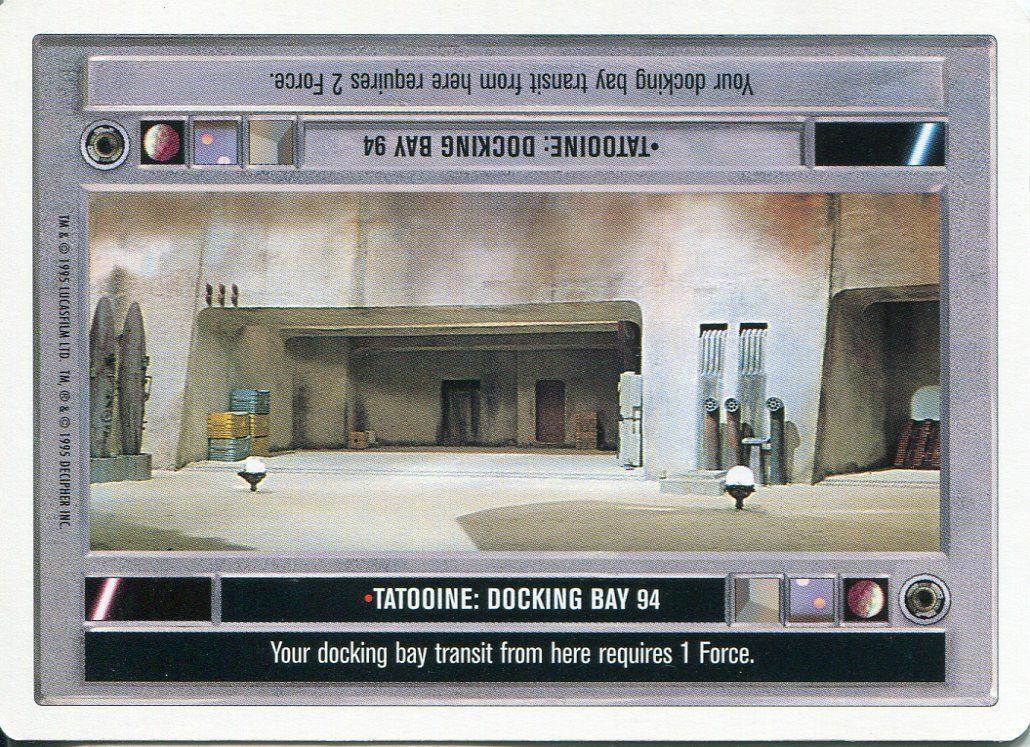 Tatooine: Docking Bay 94 (Dark) - SWCCG - Premiere (Lightly Played)