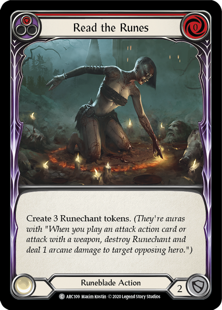 Read the Runes - Red - Arcane Rising Unlimited (Rainbow Foil)