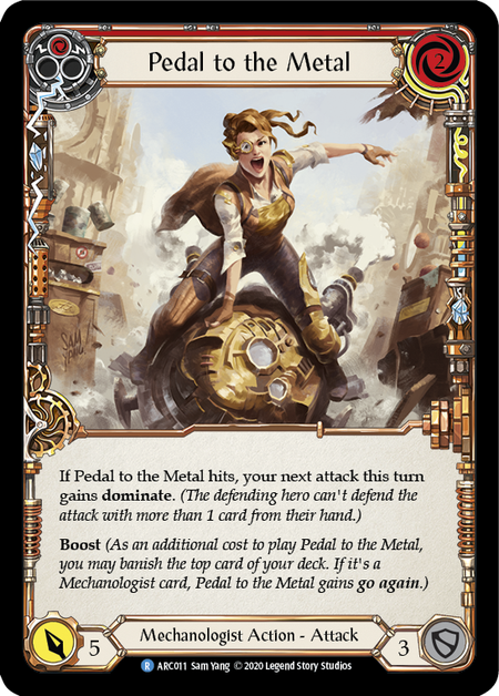 Pedal to the Metal - Red - Arcane Rising Unlimited (Rainbow Foil)