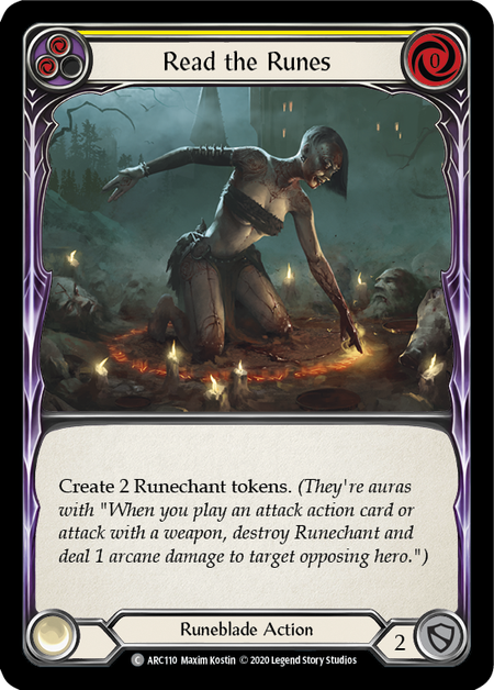 Read the Runes - Yellow - Arcane Rising Unlimited (Rainbow Foil)