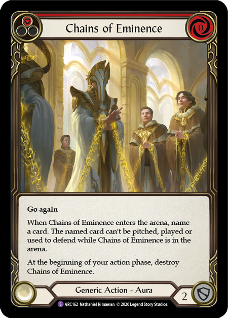 Chains of Eminence - Super Rare - Arcane Rising Unlimited (Rainbow Foil)